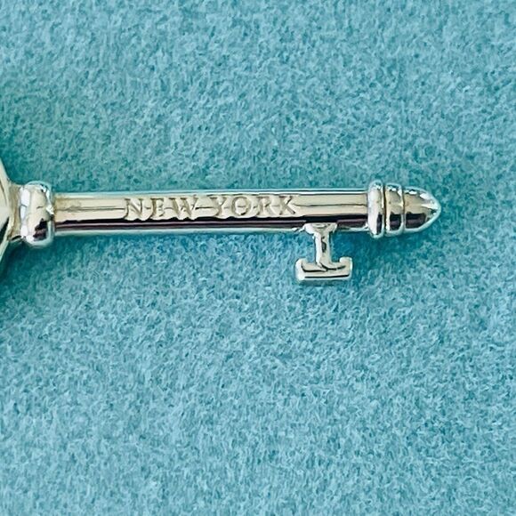 New Tiffany & Co. Blue Key Charm - Picture 7 of 8